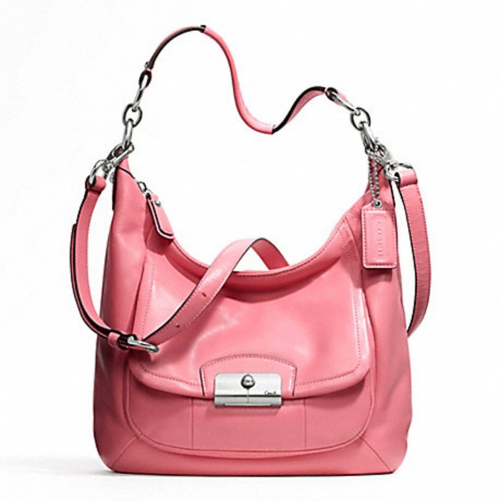 Pink Leather Kristen bag by Coach